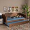 Baxton Studio Alya Walnut Wood Twin Size Daybed with Roll-Out Trundle Bed 168-10832-10833 - alternate 6